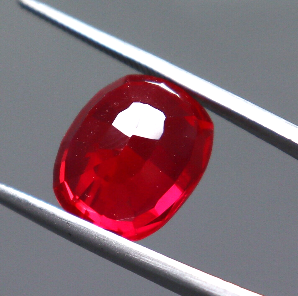 10.20 ct Certified Loose Gemstone BURMA Pigeon Blood Red Ruby Cushion