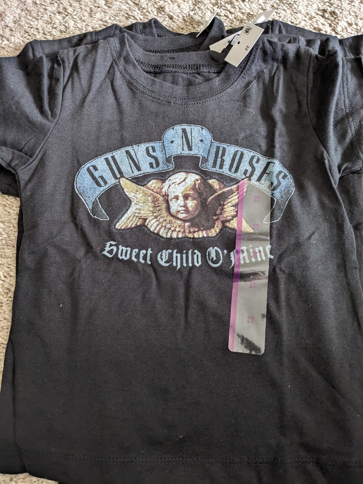 Guns N Roses Toddler Boys' ROCK Short Sleeve TShirt Black NWT 2T eBay