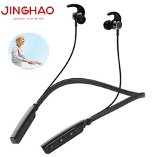 JINGHAO Neckband Hearing Aids Voice Sound Amplifier 80 Hrs Working Time US