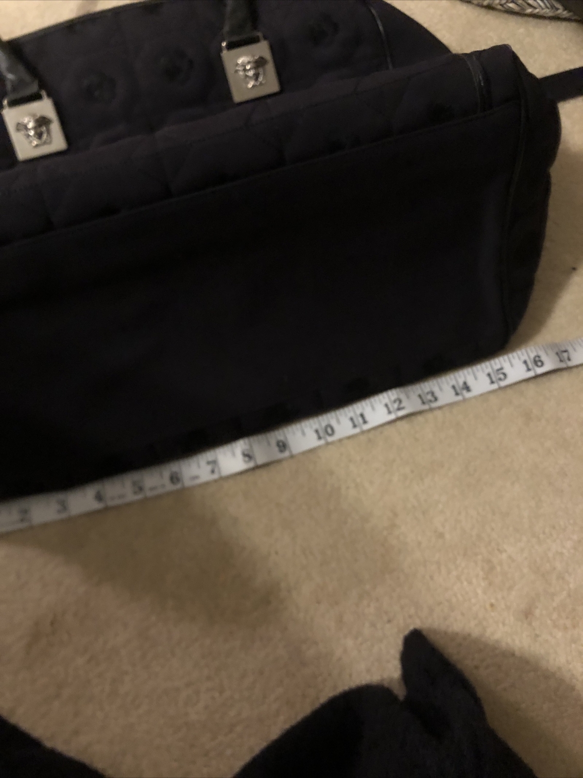 Authentic Versace Large Canvas Double Handle Satc… - image 11