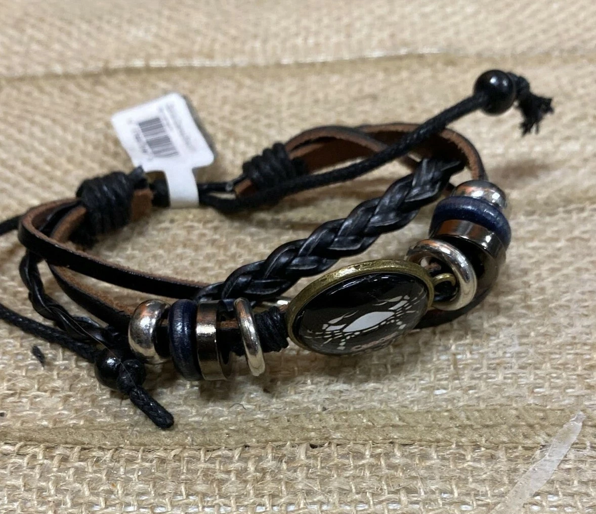 Zodiac Sign Leather Bracelet - Boketto Box