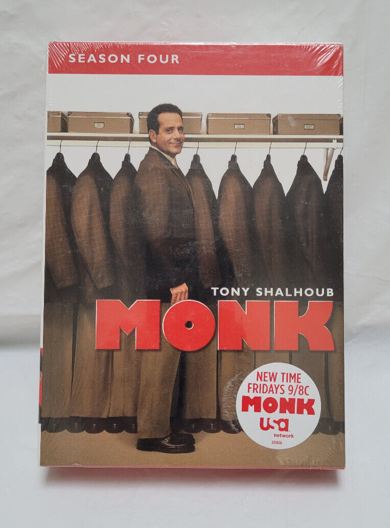 【中古】Monk: Season Four/ [DVD] [Import] Monk: Complete Season 4 (DVD, 2006, 4-Disc Set) Factory Sealed | eBay