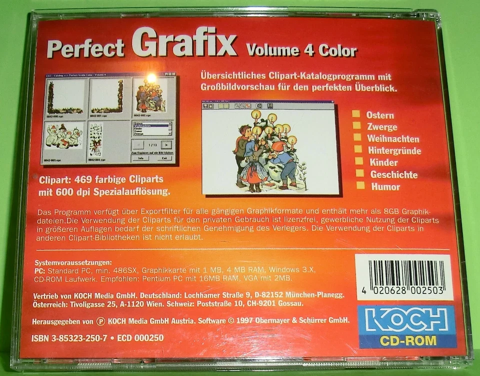 Perfect Grafix Volume 4 Color (PC Software) Ostern, Weihnachten, Kinder,... - Bild 2 von 3