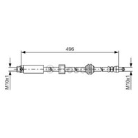 Bosch Bremsschlauch Bremsleitung Vorne FüR Bmw 5Er Touring 1 987 481 590