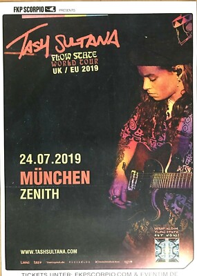 TASH SULTANA  2019 MÜNCHEN - orig. Concert Poster - Konzert Plakat - DIN A1