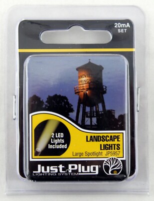 Large LED Spotlights Just Plug Lighting System (2) - Woodland Scenics #JP5957