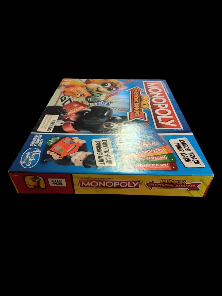 Hasbro Monopoly Junior Electronic Banking usa cartão bancário por dinheiro! *Inspecionado - Imagem 4 de 4