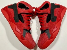 Nike Air Flight Huarache PRM Love Hate QS Rojo Gamuza Toro 705005-800 Talla 8