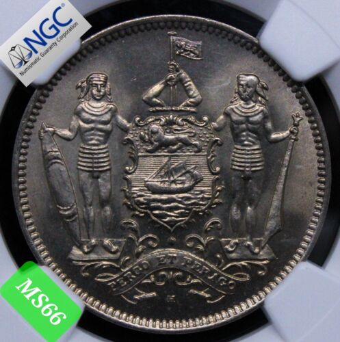 5 cents 1928-H British North Borneo. NGC MS66 KM-5 - Picture 1 of 3