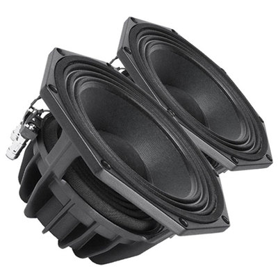 Pair Faital Pro W8N8-200 8ohm Neodymium 8 Woofer Midbass Replacement Speaker