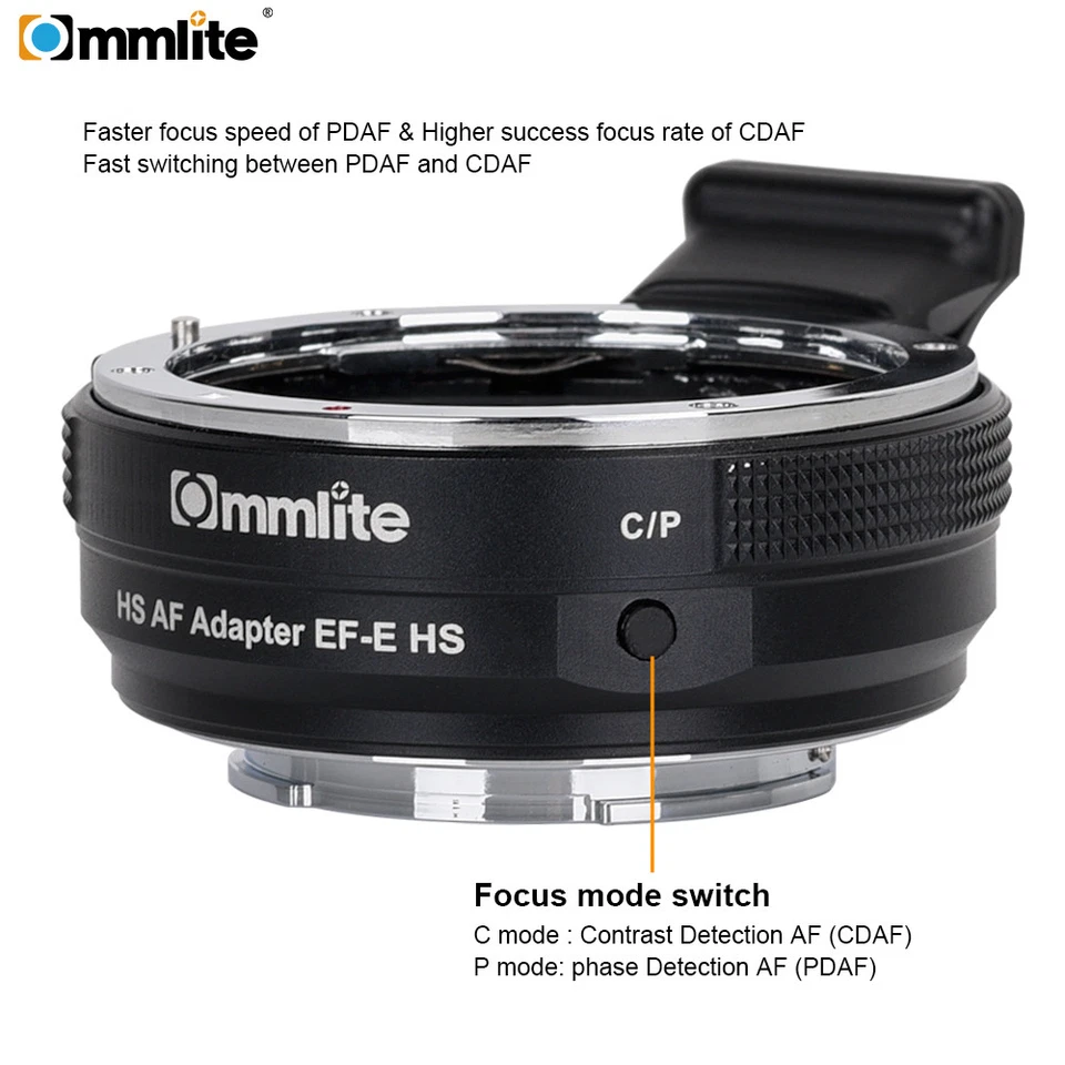 Commlite Auto focus adapter for Canon EOS EF mount to Sony E mount A9 A7M3 A7R3 - Image 2 of 4