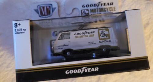 M2 MACHINES 1970 DODGE A100 PANEL VAN GOODYEAR MOTORCYCLE TIRES 1/8875 R63 - Picture 1 of 1