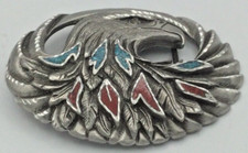 ENCHANTMENT Belt Buckle Eagle Turquoise Corral Inlay BBI-940 NICE Fast Free Ship