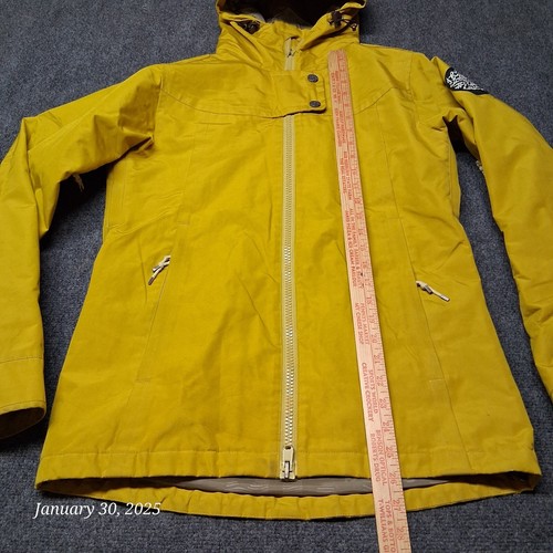 ** Holden Jacket Women Size Medium Mustard Yellow Hooded Ski Snowboard - Picture 3 of 12