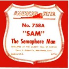 <!--F#f_0-->BOX LABEL 758A Sam The Semaphore Man for American Flyer S Gauge Trains<!--F/-->