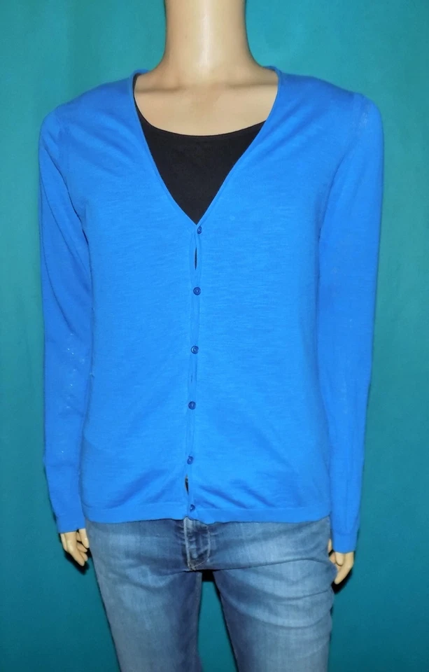 Cardigan homme AMERICAN VINTAGE men en coton bleu taille S - Photo 1/3