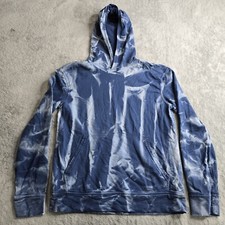 John Varvatos Men's S Long Sleeve Akron Tie Dye Pullover Hoodie Kangaroo Pockets