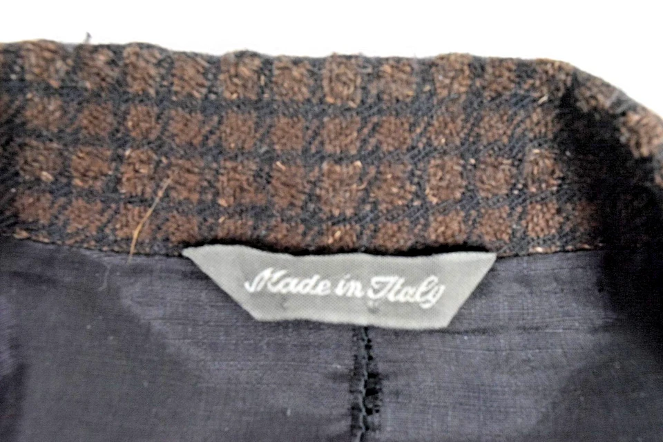 Abrigo deportivo de lana vintage Mondo di Marco talla 46 años 80 mangas tejidas 2 tonos hecho en Italia Foto 4 de 4