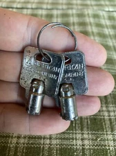 Rare American Lock Company Co. Tubular Cam Lock Key 16425 Set Of 2 Made In USA