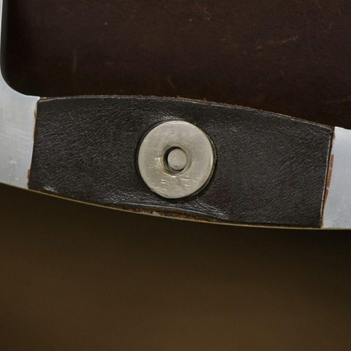 Bill Amberg ROCKET BAG Dark Brown Genuine Leather Business Bag Briefcase Used 6F - 第 6/7 張圖片