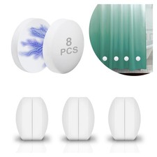 8 Pcs Shower Curtain Weights - 360  Silicone Wrapped, Rustproof and Waterproo...