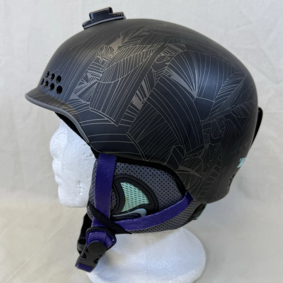 CASCO K2 ALLY PRO Mujer’s XS Snowboard Esquí Audio Auxiliar Ajustable Negro Púrpura Foto 2 de 4