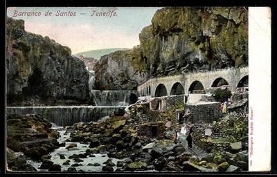 Postcard of Santa Cruz, Tenerife, Barranco de Santos, 1907