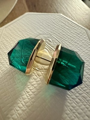 Swarovski  ohrstecker  Millenia Smaragdgrün, Vergoldet . Neu !