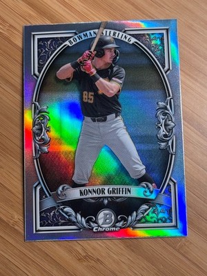 Konnor Griffin 2026 Bowman - Bowman Sterling Pittsburgh Pirates #BST-7