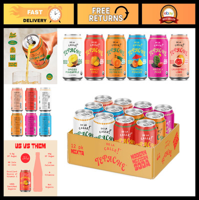 Craft Fermented Tepache Variety Pack - Organic Pineapple Soda, Low Sugar, Non-GM