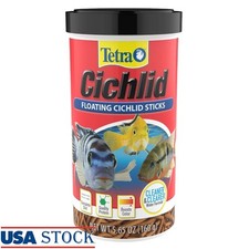 Cichlid Floating Sticks Fish Food Nutritionally Balanced Protein Rich 5.65oz New