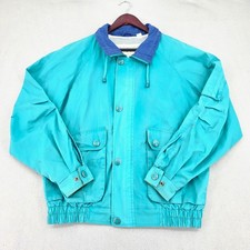 Vintage 90s Sun Ice Teal Colorblock Windbreaker Jacket Mens Large Retro Gorpcore