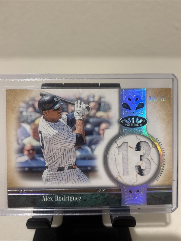 2026 Topps Tier One Alex Rodriguez Jersey Number Relic 🔥9/10🔥