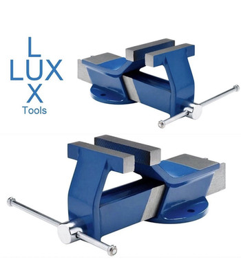 LUX-TOOLS Schraubstock Classic 105 mm   stabiler Werkbankschraubstock