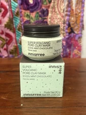 Authentic Innisfree Super Volcanic Clay Mask Cool Mint Chocolate Full Size New