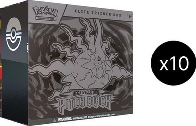 Pokemon TCG ME05 PITCH BLACK 10 BOX ELITE TRAINER CASE Sealed PREORDER ETB