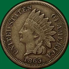 1863 Indian Head Cent Choice Very Fine VF+/XF Coin #39489