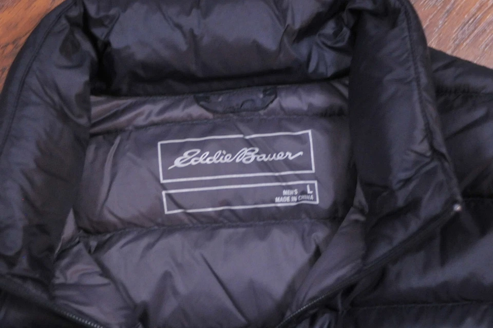 Eddie Bauer eb650 Down Vest Black Men's Large L - Image 4 of 4