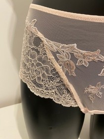 Lise Charmel Precious Rose Pink Boyshorts 16 XL Sheer Shorts Briefs Panty