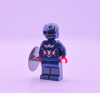 Lego : sh1096 Captain America (Sam Wilson) Minifigur Super Heroes Marvel