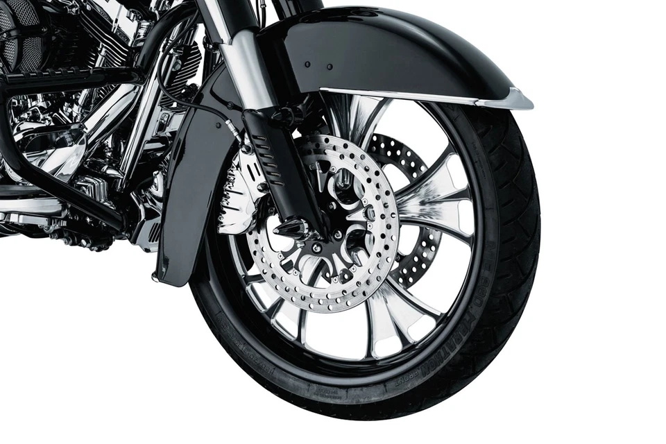 For Harley-Davidson Road King 08-21 Front Chrome Brake Brembo Caliper Covers Foto 3 de 4