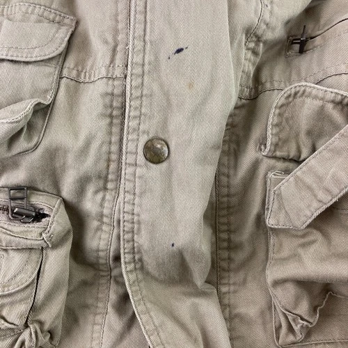 Vintage Native Habitat Safari Jacket Men's XL Tan Animal Hunting Planet Earth image 4