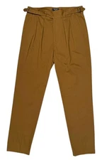Todd Snyder Italian Garment Dyed Cotton Gurkha Trouser Pants Walnut sz 32 New