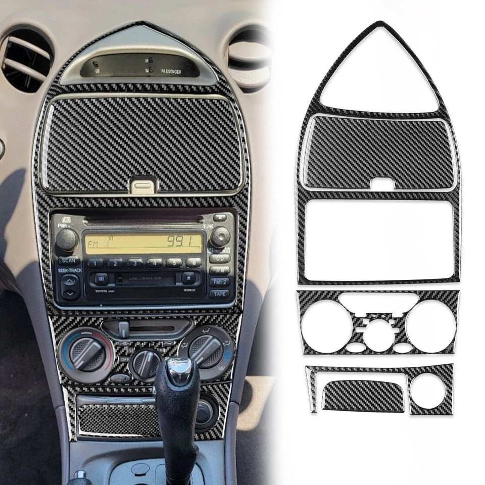 Kit de cubierta interior completo de fibra de carbono real de 21 piezas para Toyota Celica 2000-2005 Foto 4 de 4