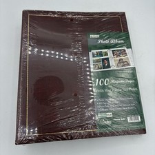 Pioneer Photo Album Magnetic Self Stick 3 Ring 100 Pages LM-100 Burgundy Sealed
