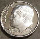 SELLING AS SHOWN - 1995 S SILVER PROOF ROOSEVELT DIME *** 90% SILVER ** 487