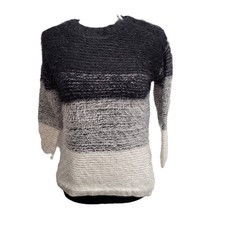 Takara Girls Sweater L Multicolor 3/4-Sleeve Round-Neck SOFT Tapered