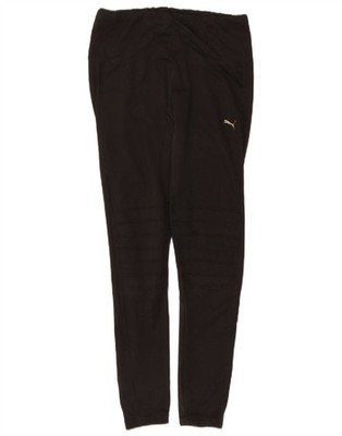Puma Damen Leggings UK 16 Large schwarz Colourblock Polyester CD07