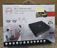 SVS Shield Surveillance 4x Cameras H.264 Security DVR 8-Channel SVS2400 No Hdd