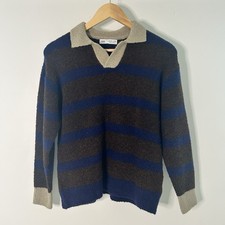 ZARA Kids Knit Polo Sweater Pullover Stripes Size 9-10
